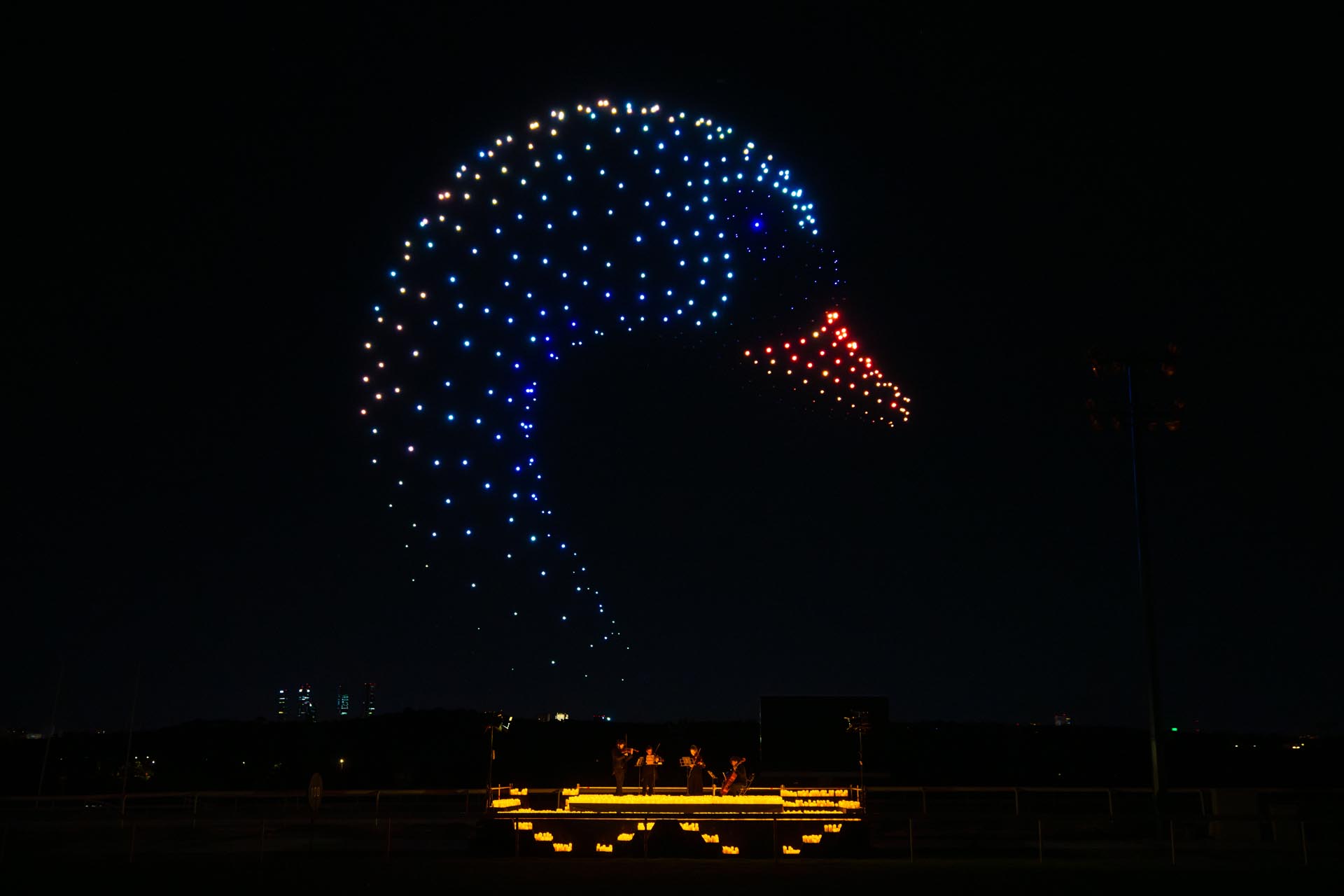 Drone symphony to light up the sky near London